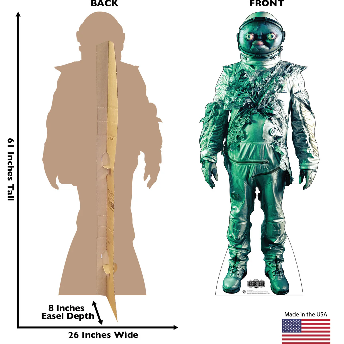Beetlejuice Beetlejuice: Green Ghost Standee - Image 3