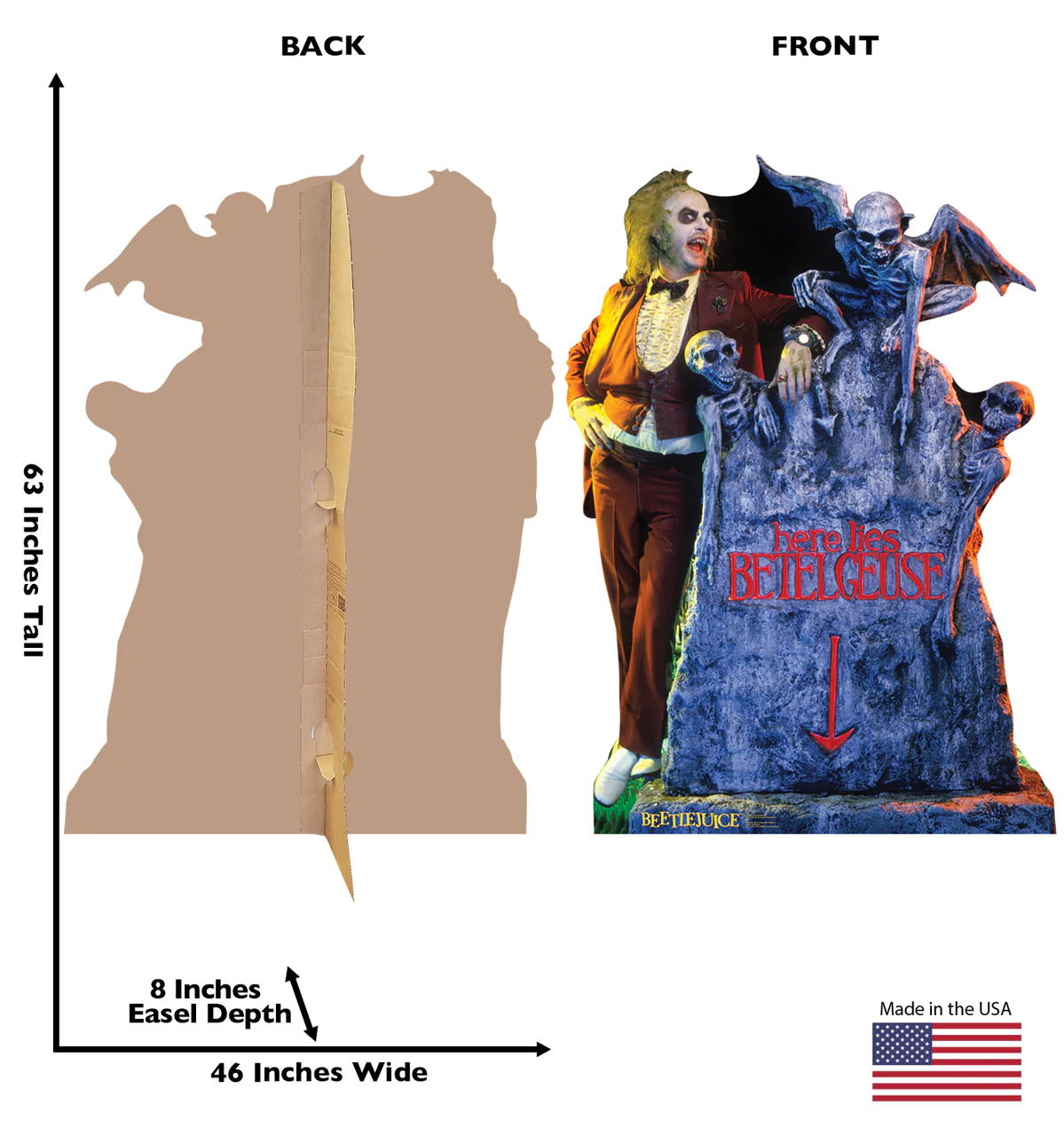 Beetlejuice Here Lies Betelgeuse Standee - Image 3
