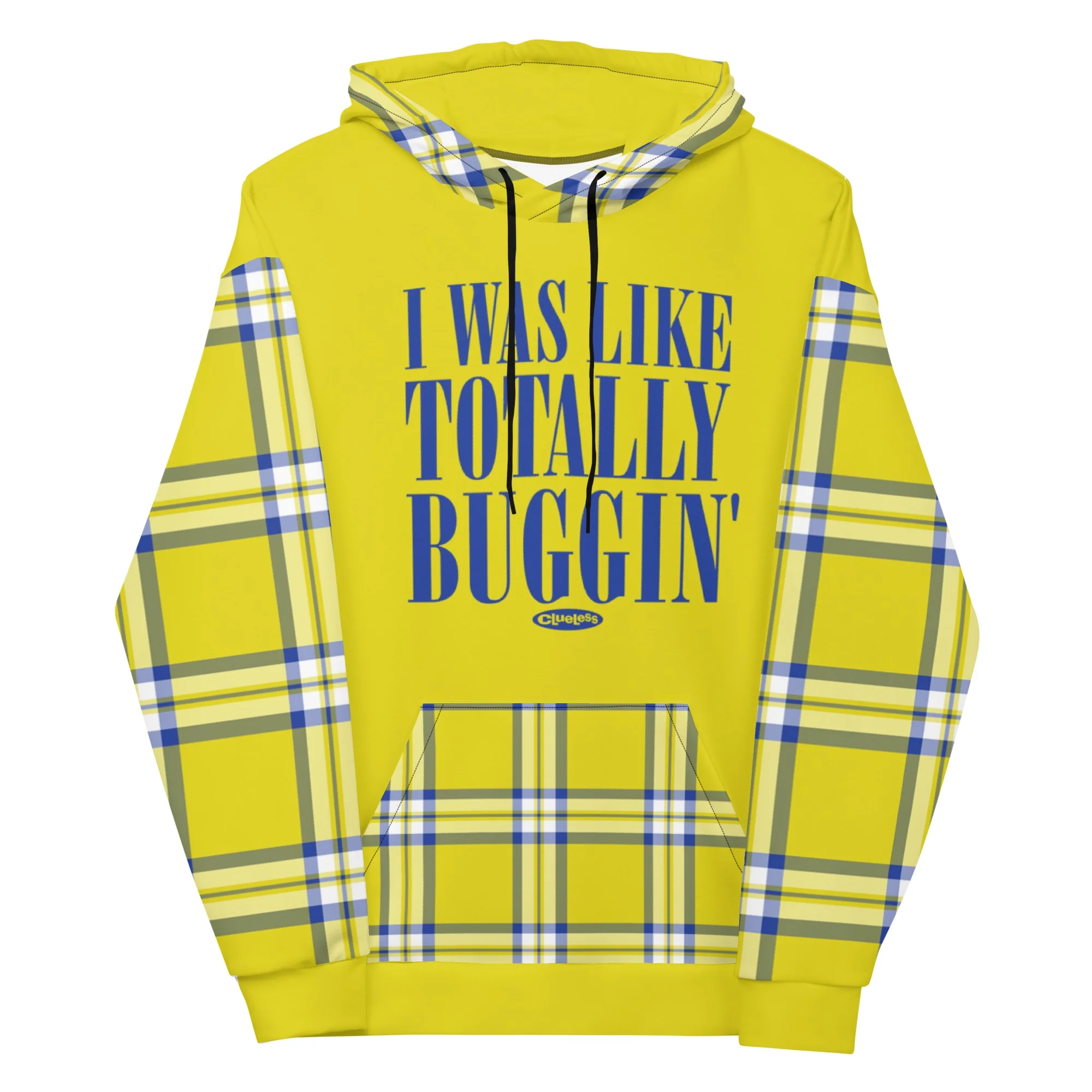 Clueless Yellow Plaid Hoodie