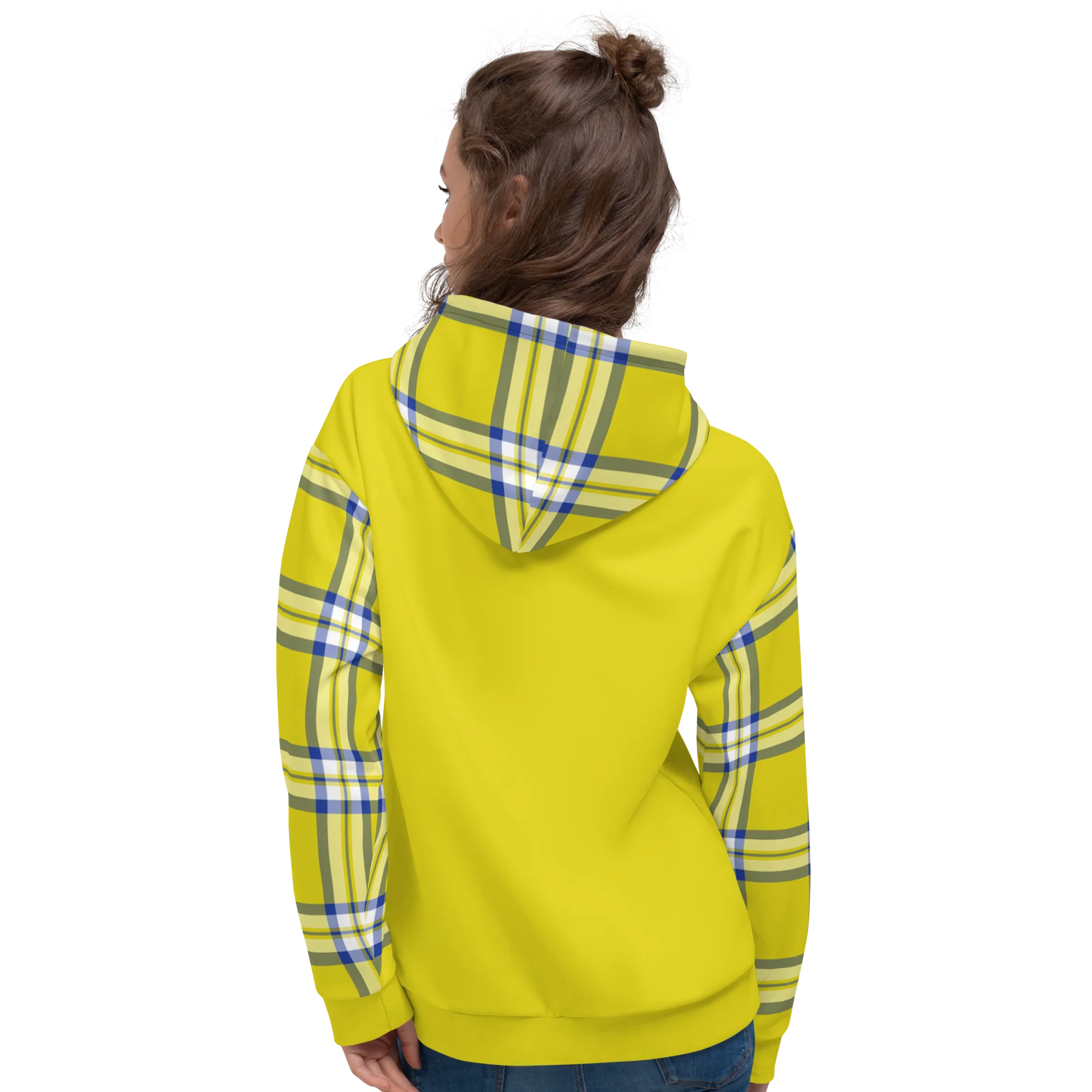 Clueless Yellow Plaid Hoodie - Image 4