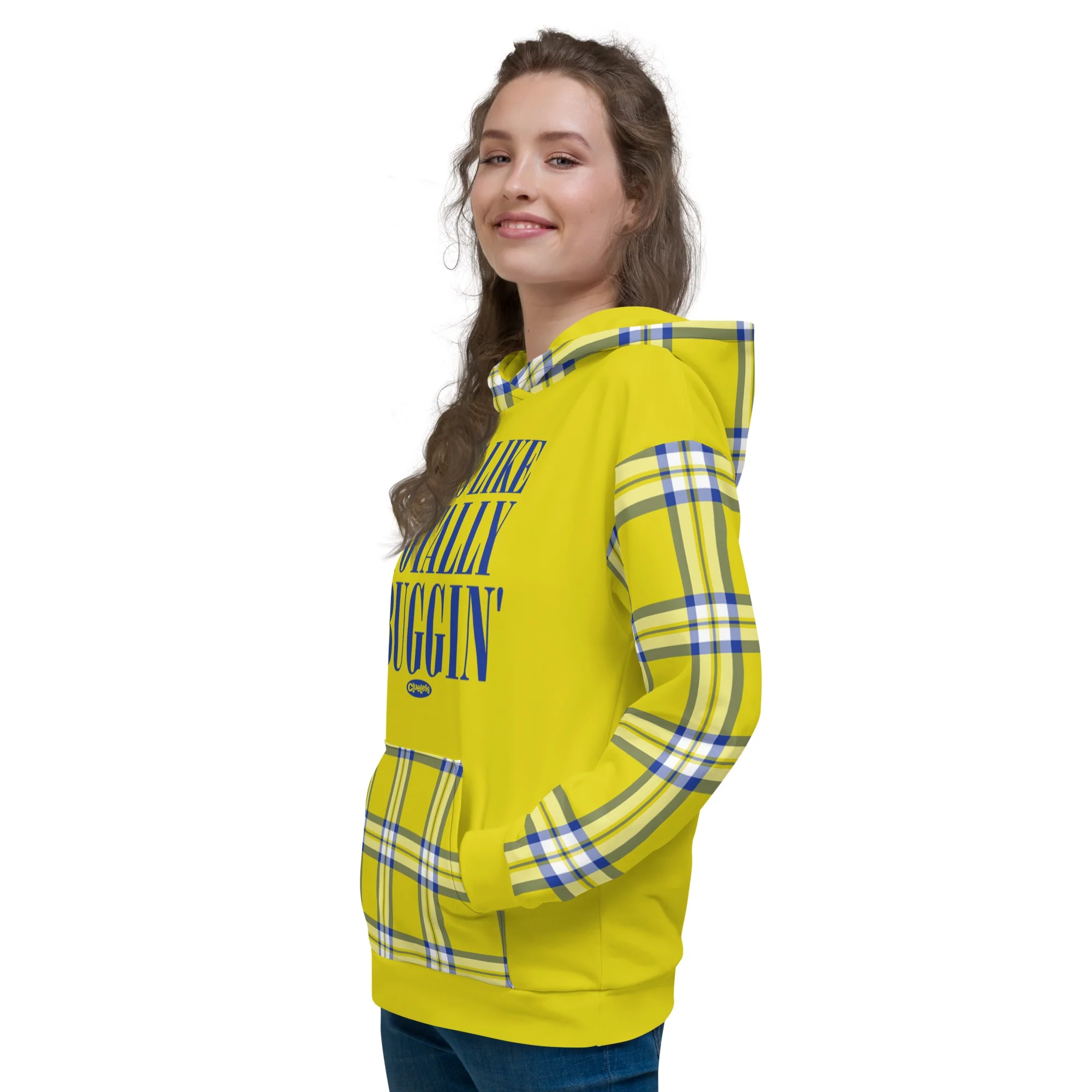Clueless Yellow Plaid Hoodie - Image 5