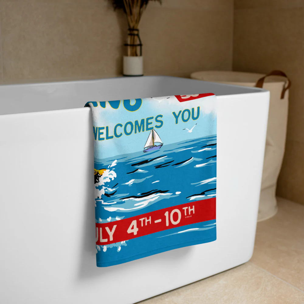 Jaws 50th Anniversary Amity Island Beach Towel - Image 3