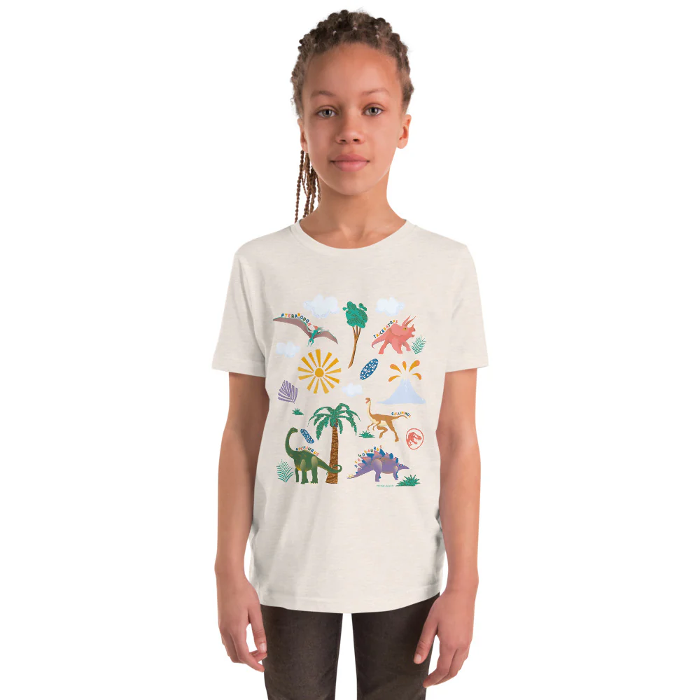 Jurassic Park Dinosaurs Youth T-Shirt - Image 2