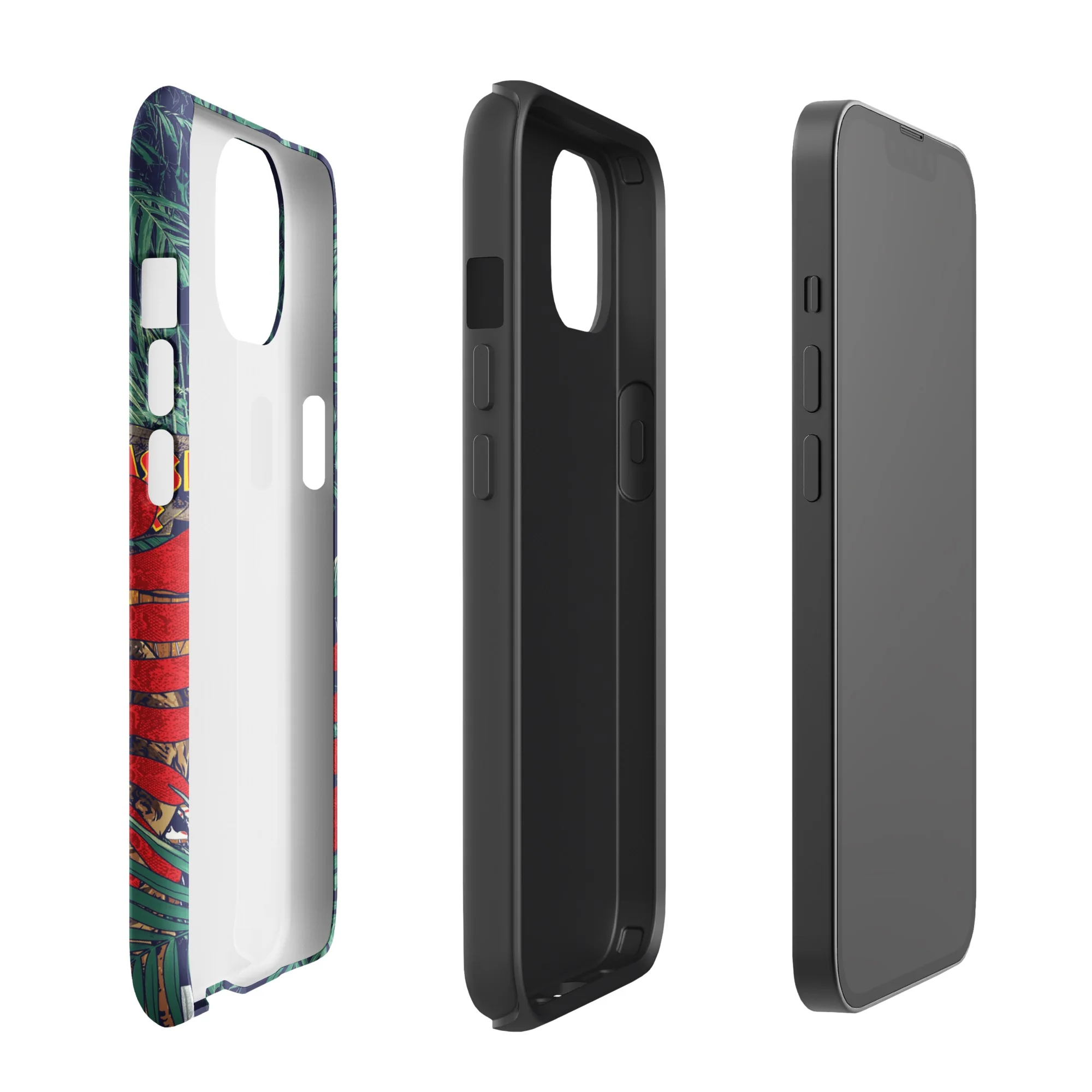 Jurassic Park Jungle Collage iPhone Tough Phone Case - Image 39