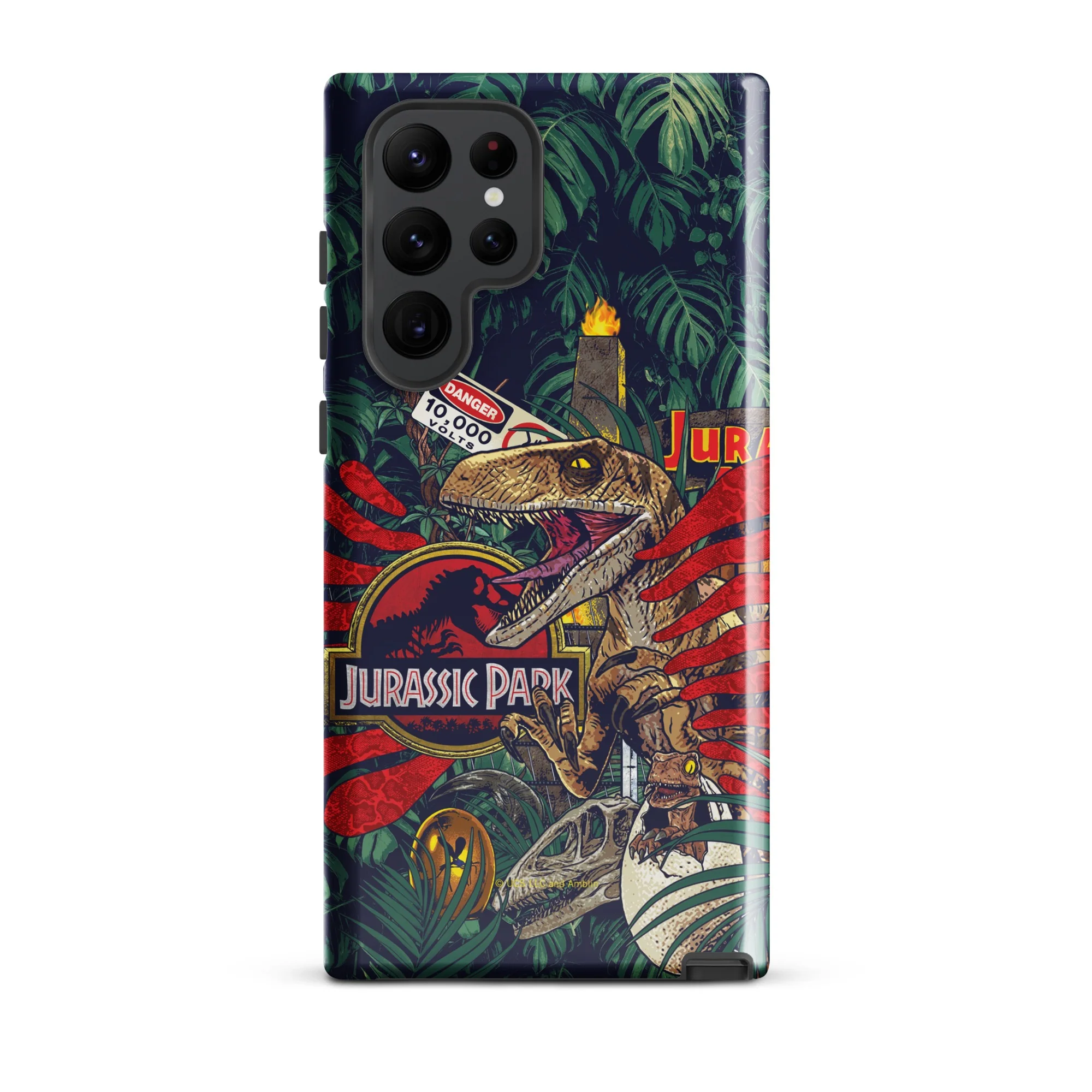 Jurassic Park Jungle Collage Samsung Tough Phone Case - Image 10