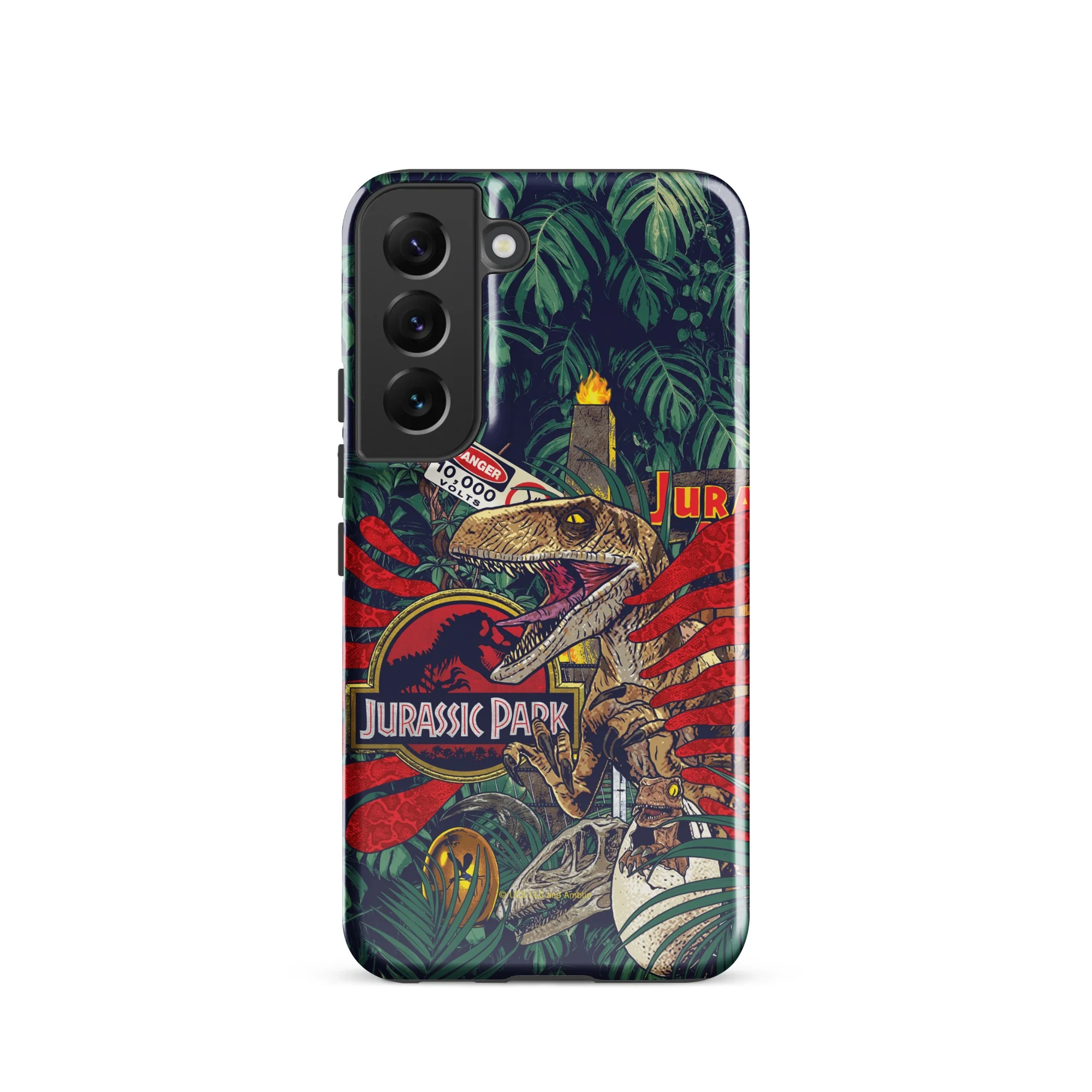 Jurassic Park Jungle Collage Samsung Tough Phone Case - Image 16