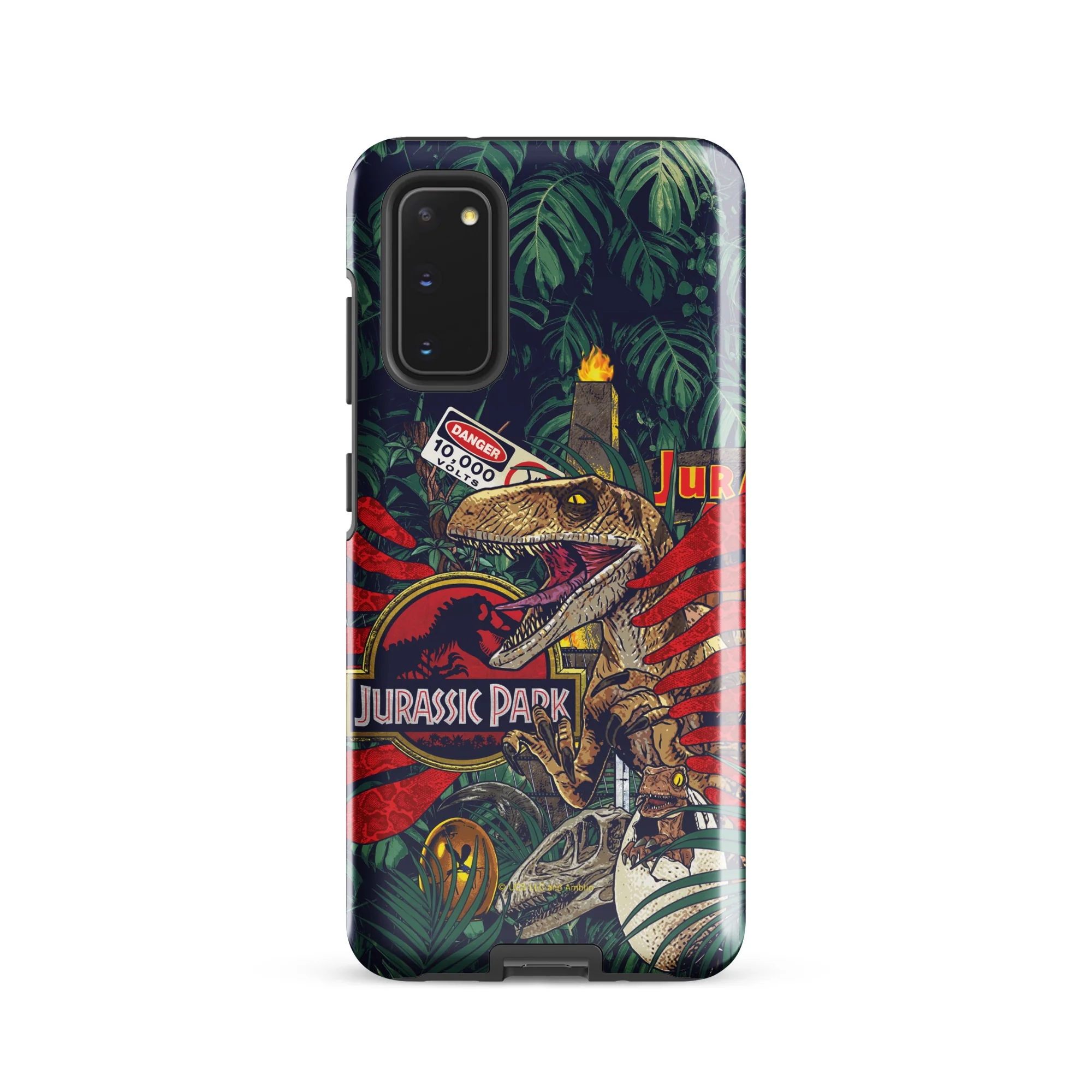 Jurassic Park Jungle Collage Samsung Tough Phone Case - Image 22