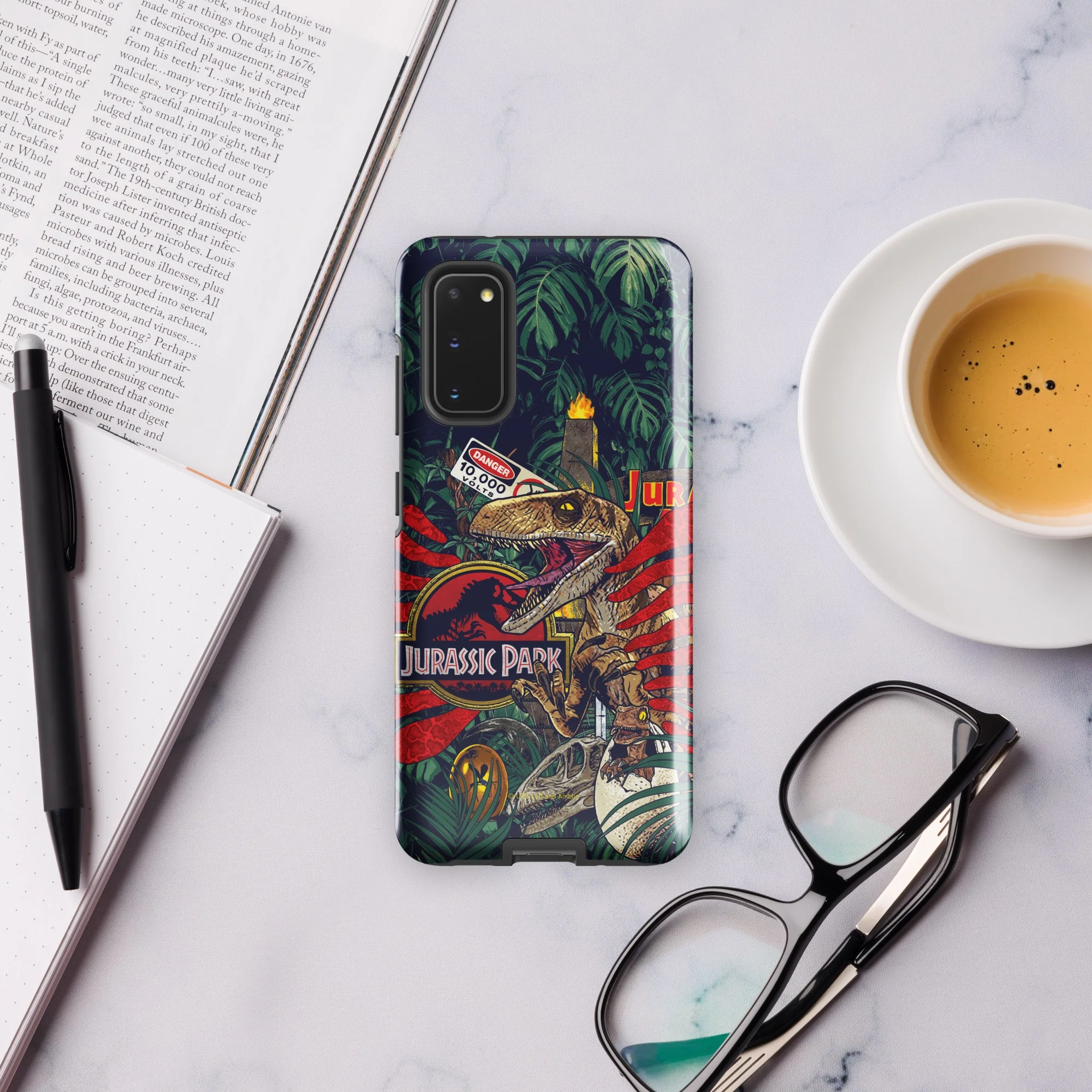 Jurassic Park Jungle Collage Samsung Tough Phone Case - Image 24