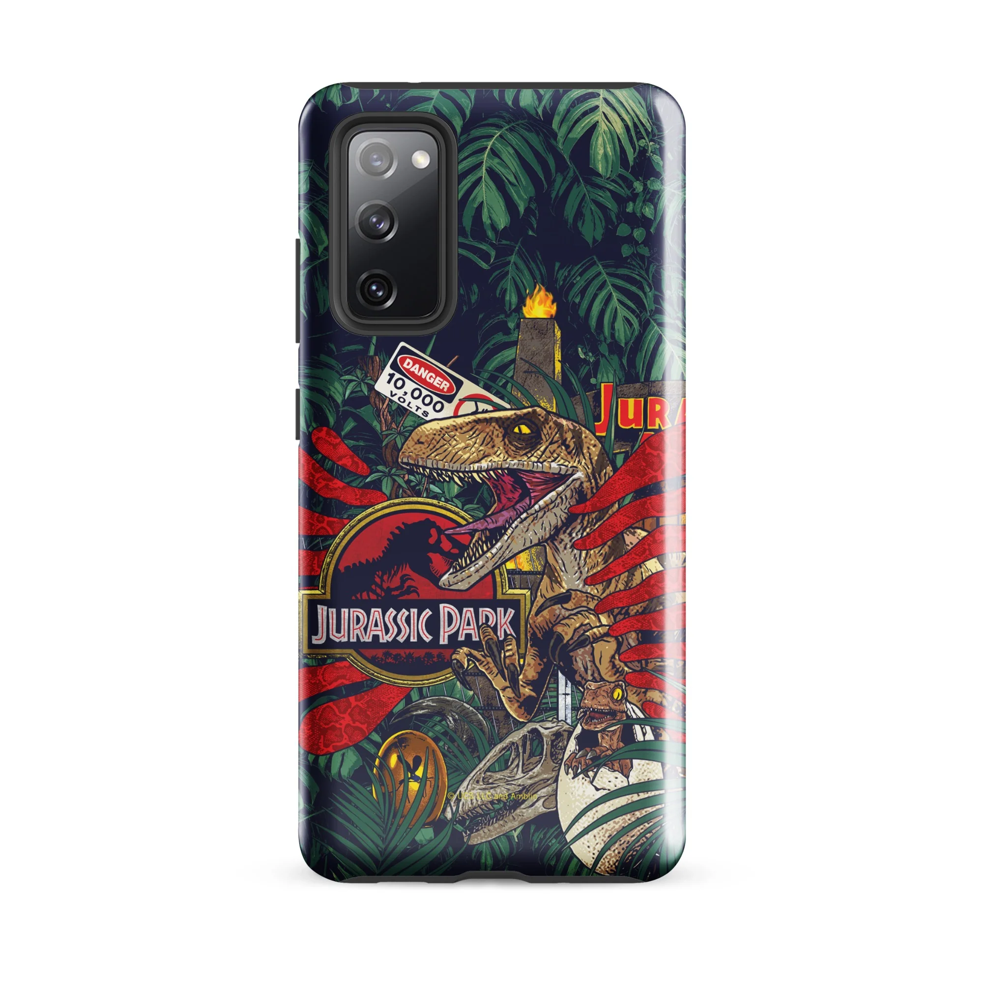Jurassic Park Jungle Collage Samsung Tough Phone Case - Image 25