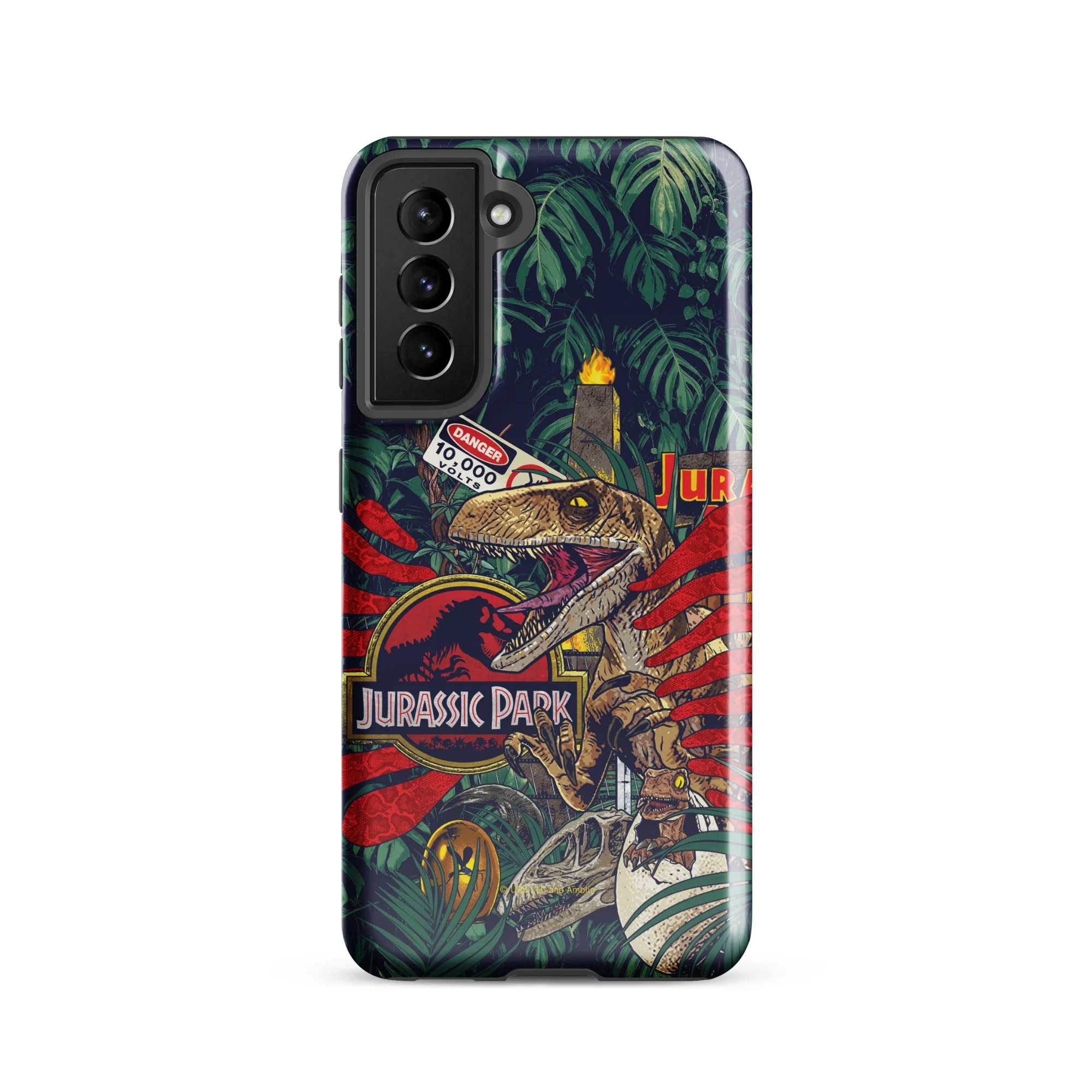 Jurassic Park Jungle Collage Samsung Tough Phone Case - Image 28