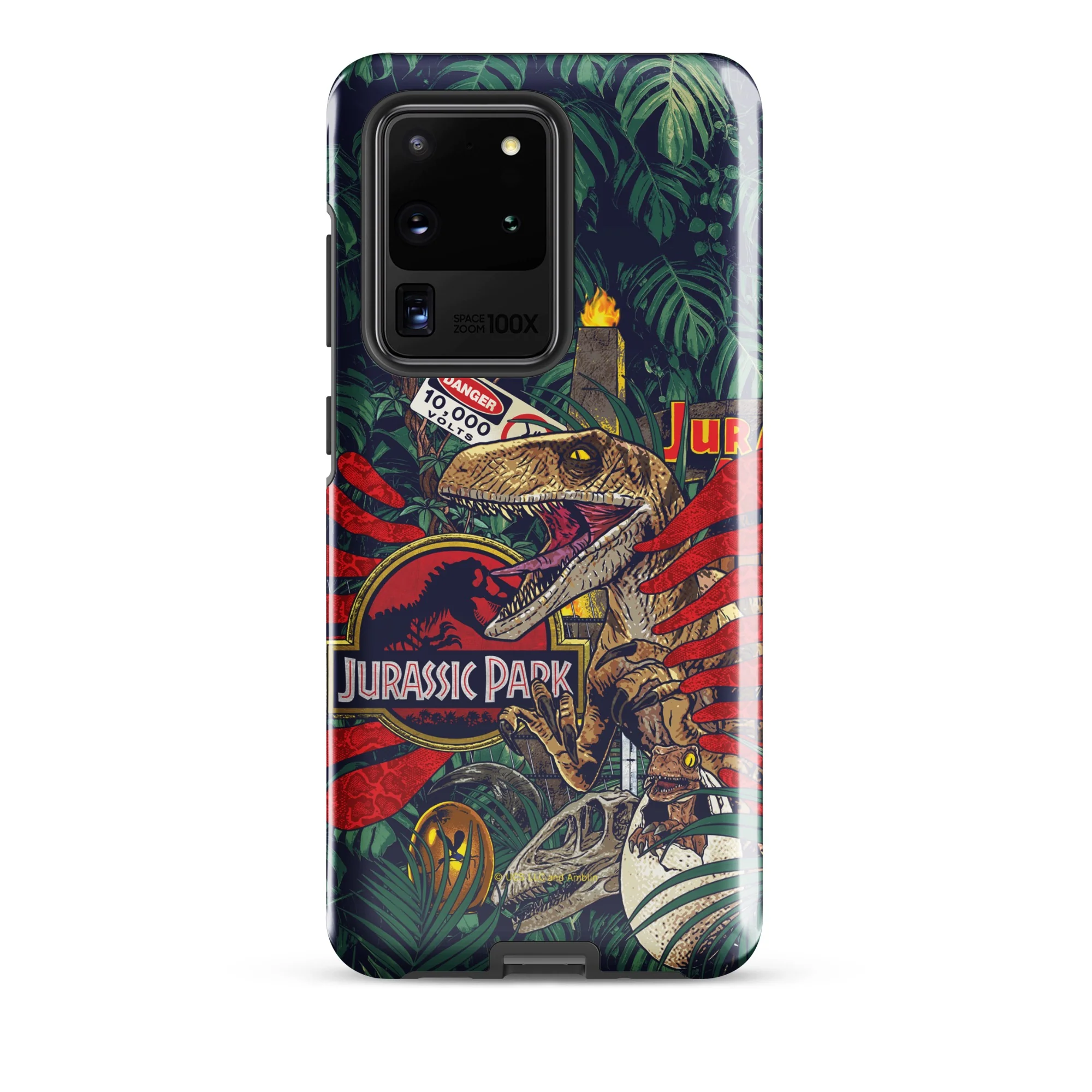 Jurassic Park Jungle Collage Samsung Tough Phone Case - Image 31