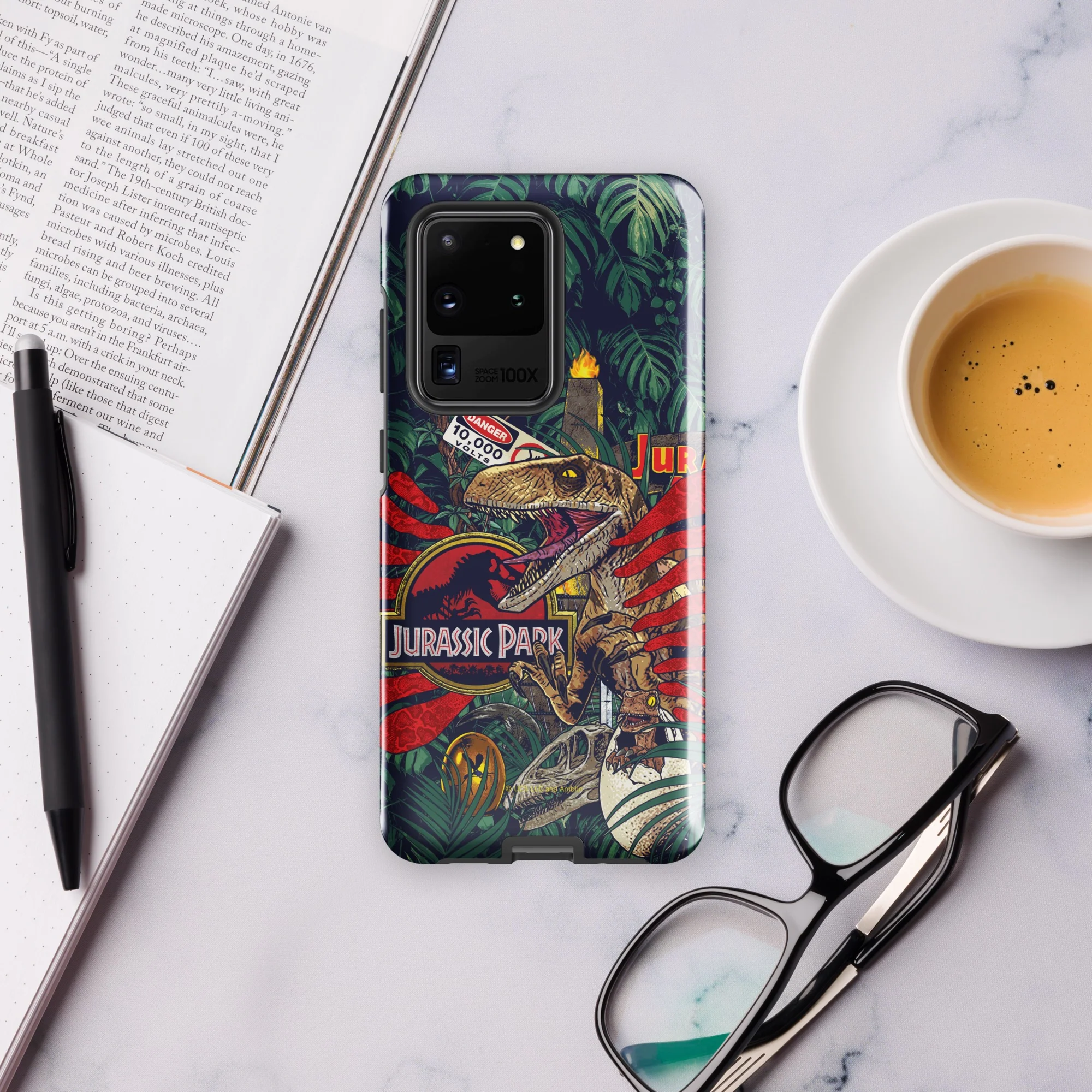 Jurassic Park Jungle Collage Samsung Tough Phone Case - Image 33