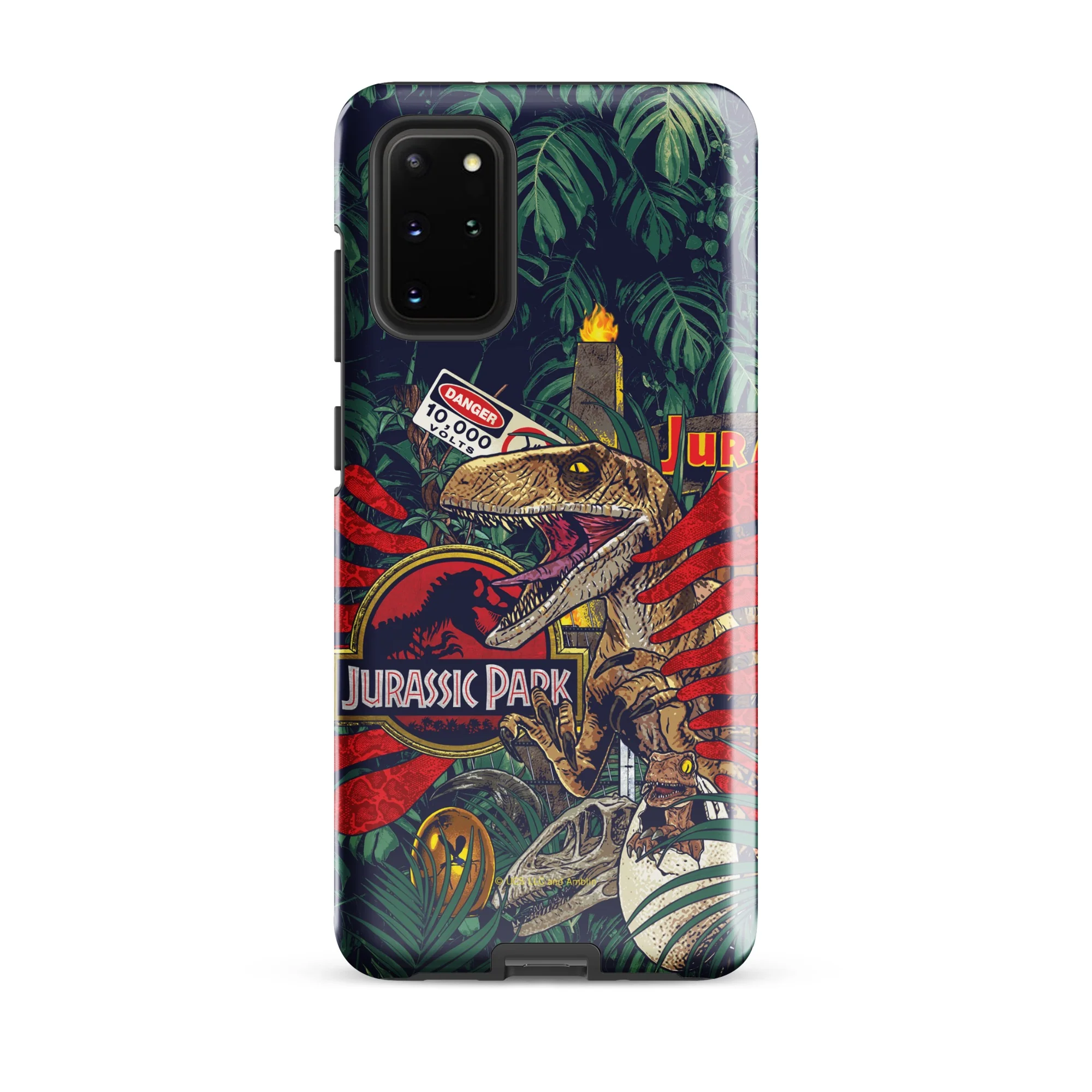 Jurassic Park Jungle Collage Samsung Tough Phone Case - Image 34
