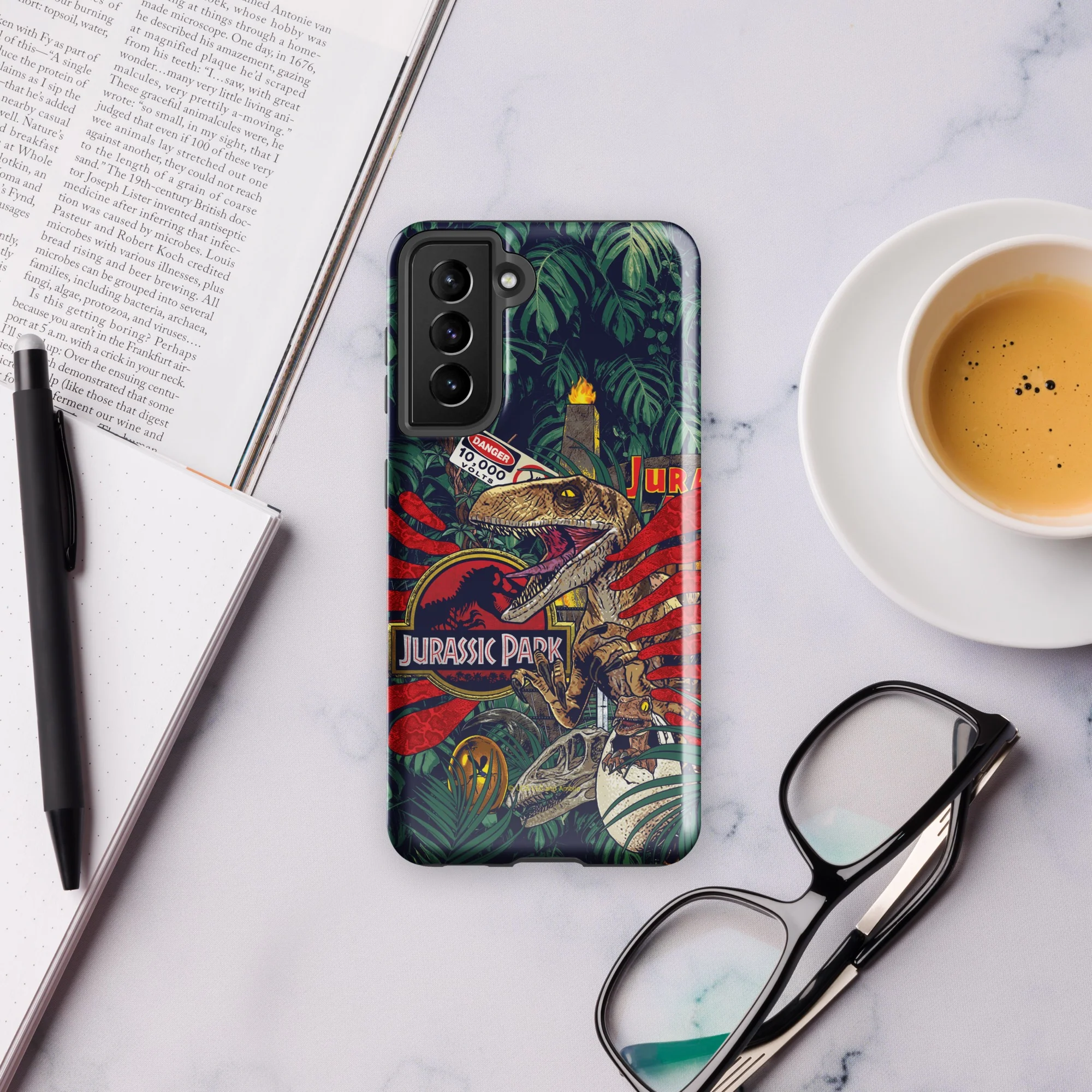 Jurassic Park Jungle Collage Samsung Tough Phone Case - Image 39