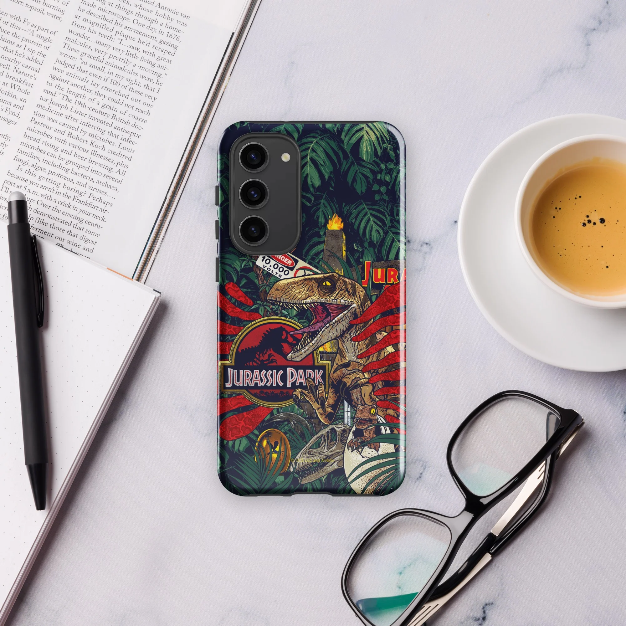 Jurassic Park Jungle Collage Samsung Tough Phone Case - Image 6