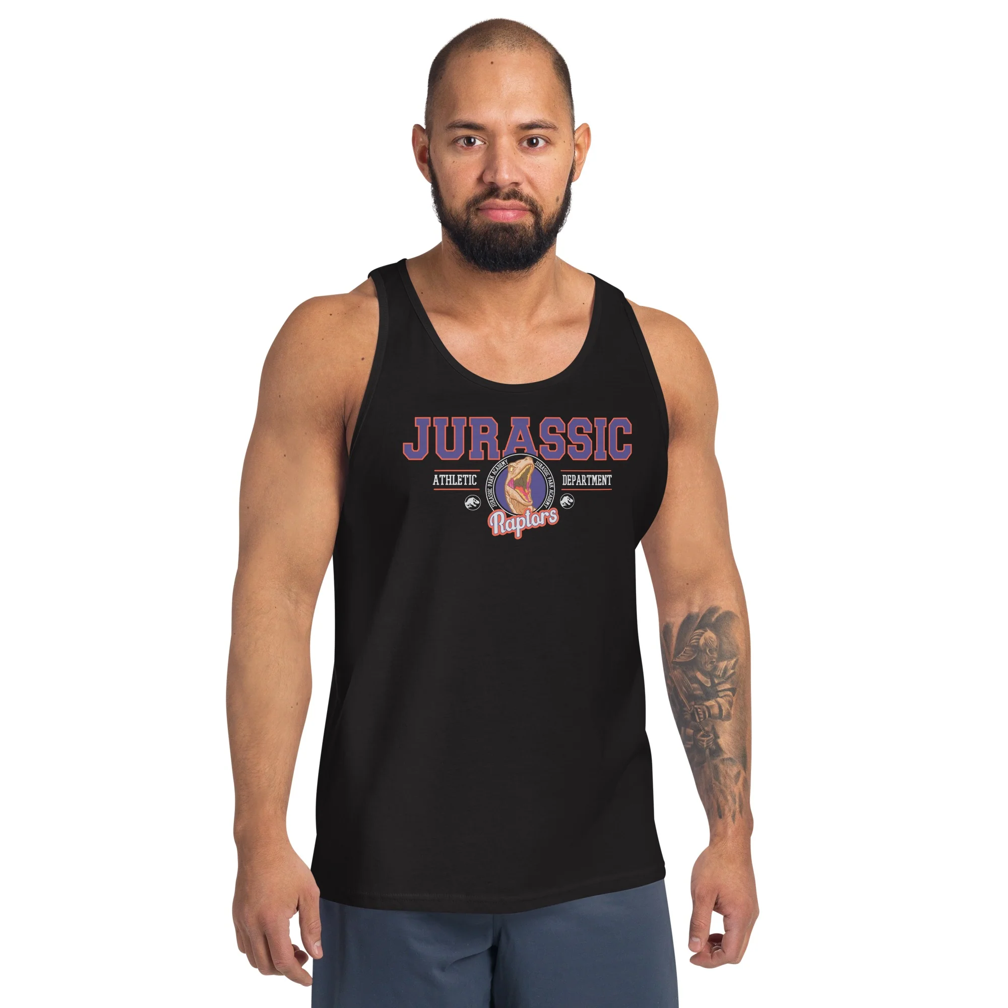 Jurassic Park Retro Varsity Tank Top - Image 4