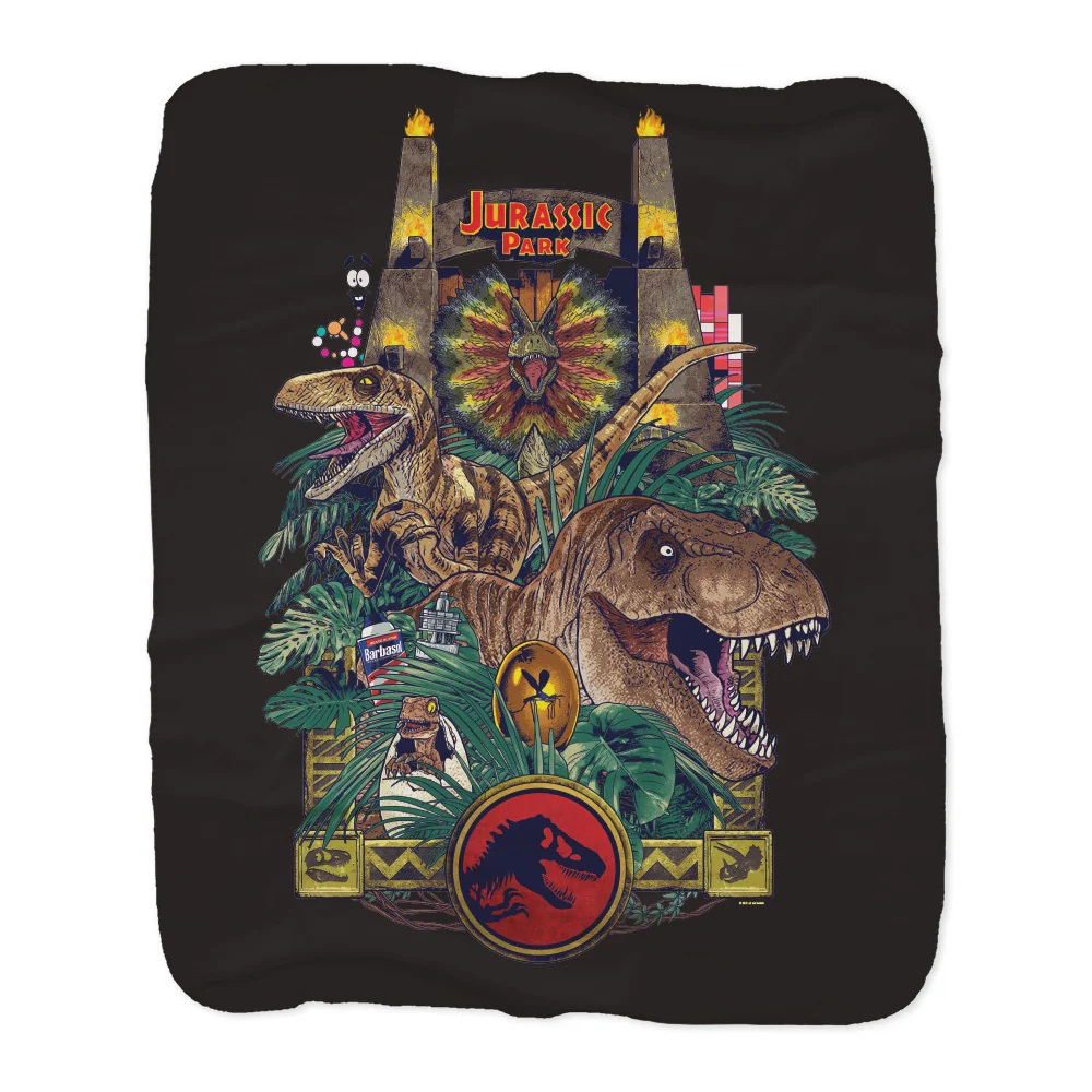 Jurassic Park Sherpa Blanket - Image 4