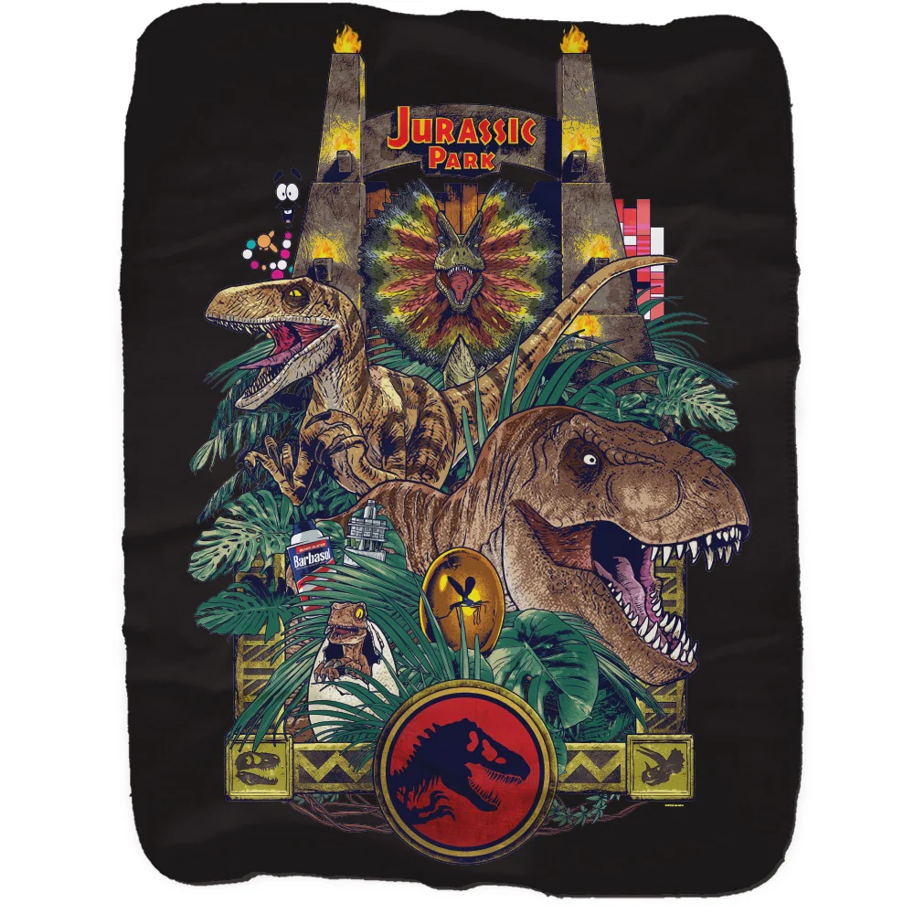 Jurassic Park Sherpa Blanket - Image 6