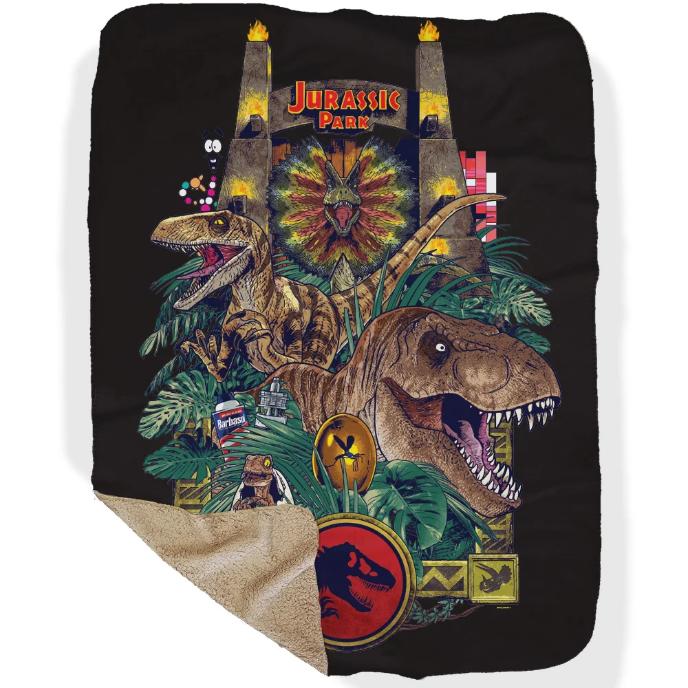 Jurassic Park Sherpa Blanket - Image 7