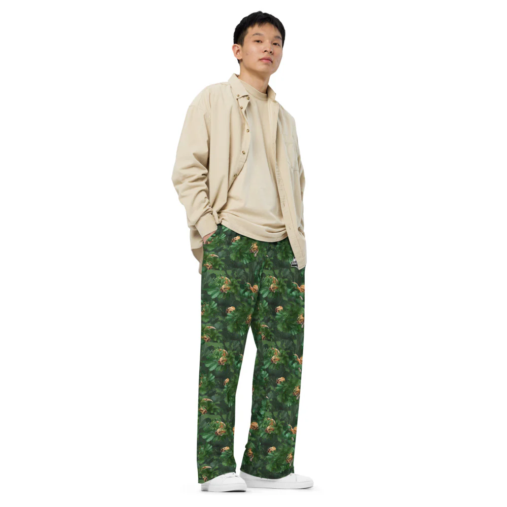 Jurassic World: Rebirth Aquilops Colossal Patterned Wide-Leg Pants - Image 4