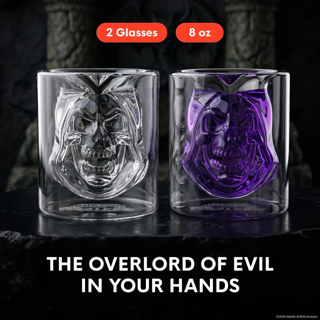 Masters of the Universe 2026 Movie Skeletor Glasses - Set of 2 - Image 4