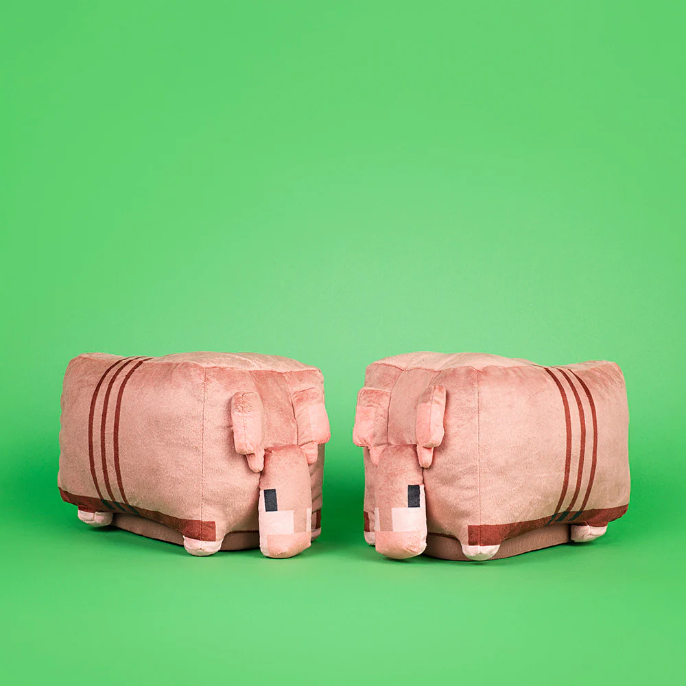 A Minecraft Movie Armadillo Plush Kids Slippers - Image 7
