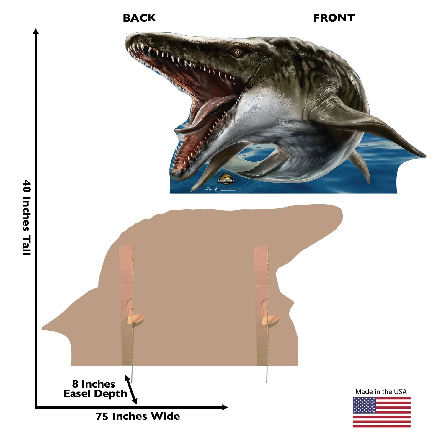 Jurassic World: Rebirth Mosasauruss Standee - Image 3