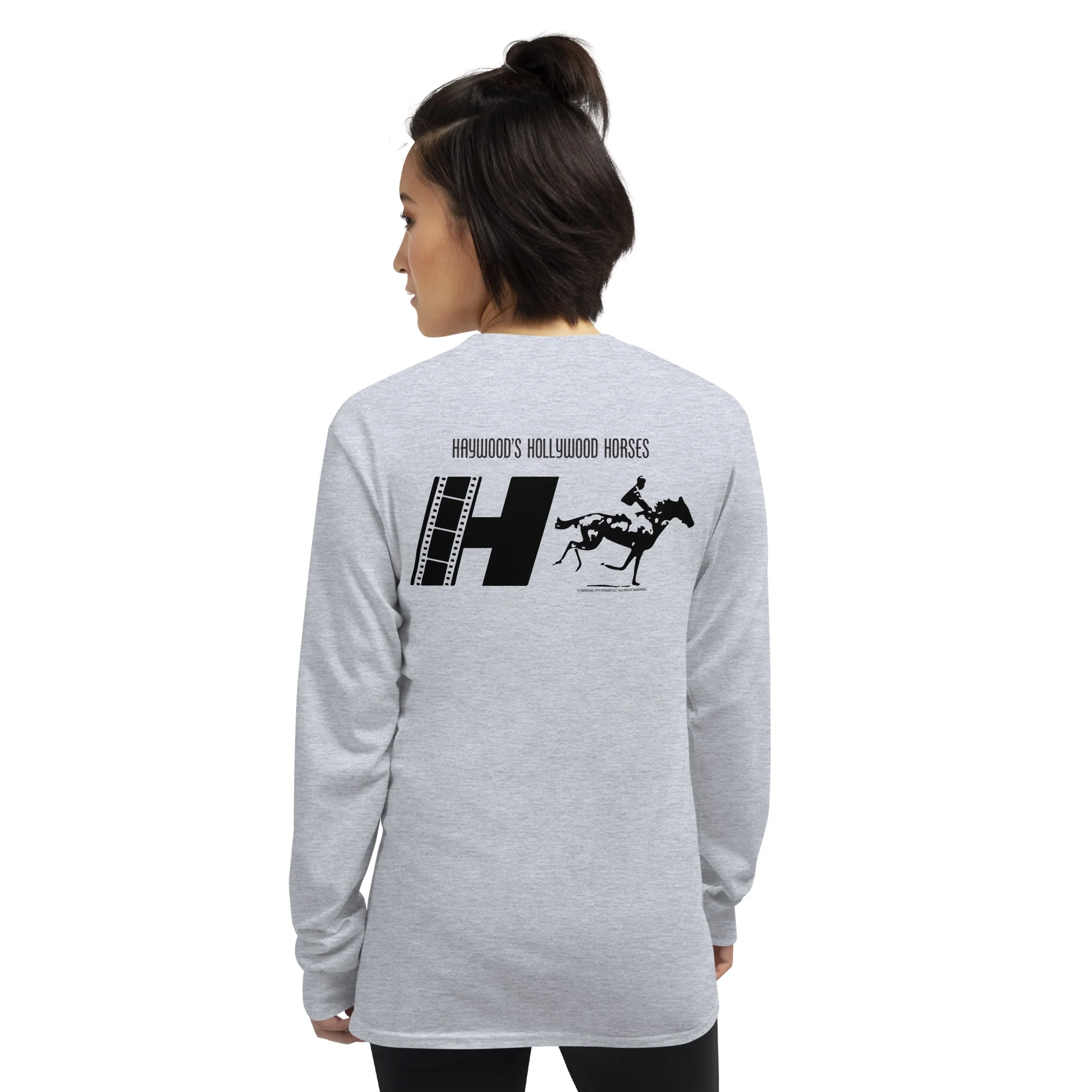 NOPE Haywood's Hollywood Horses Adult Long Sleeve T-Shirt - Image 16