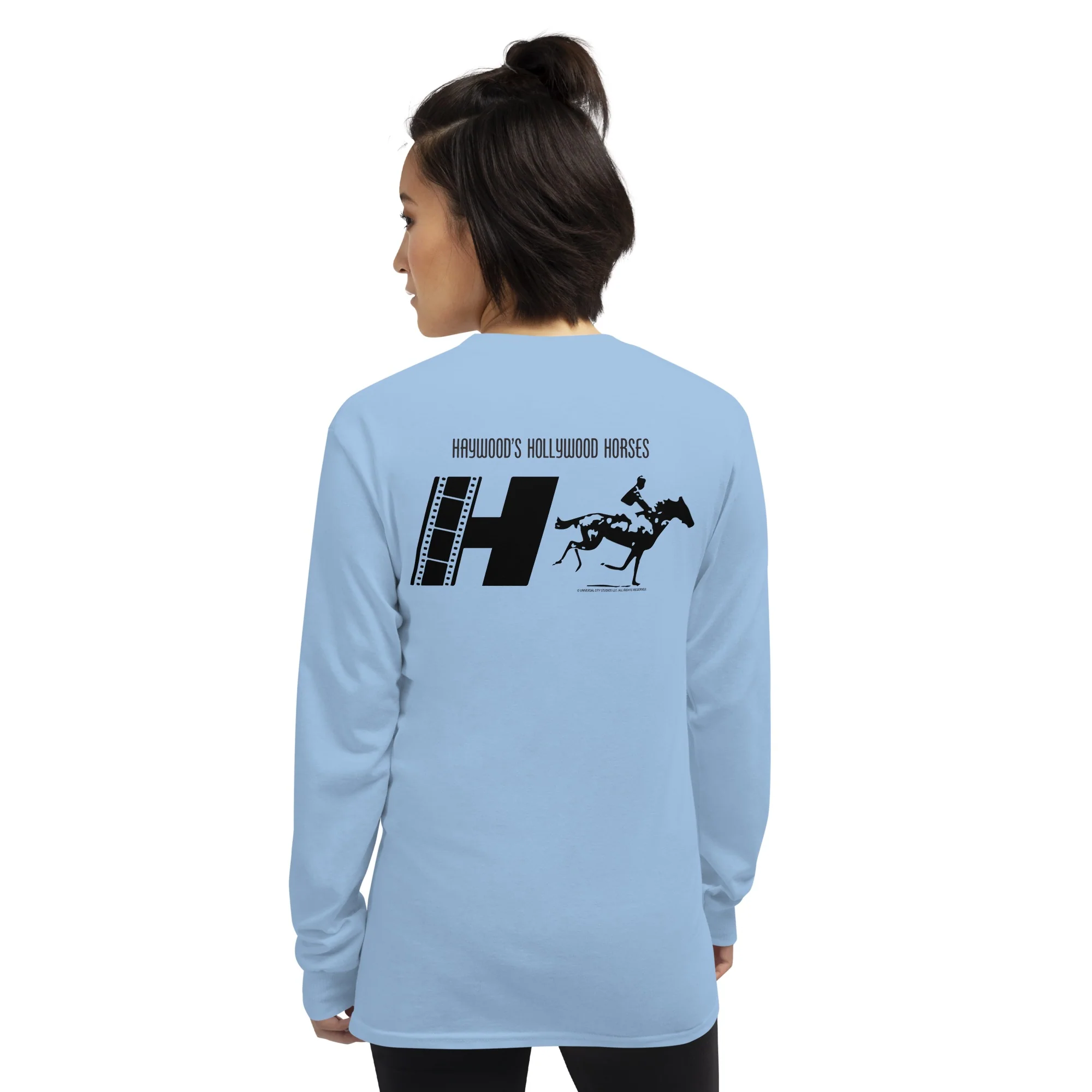 NOPE Haywood's Hollywood Horses Adult Long Sleeve T-Shirt - Image 7