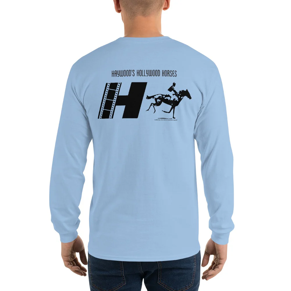 NOPE Haywood's Hollywood Horses Adult Long Sleeve T-Shirt - Image 9