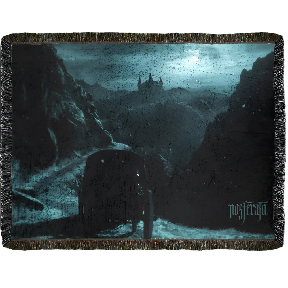 Nosferatu Castle Woven Blanket - Image 3