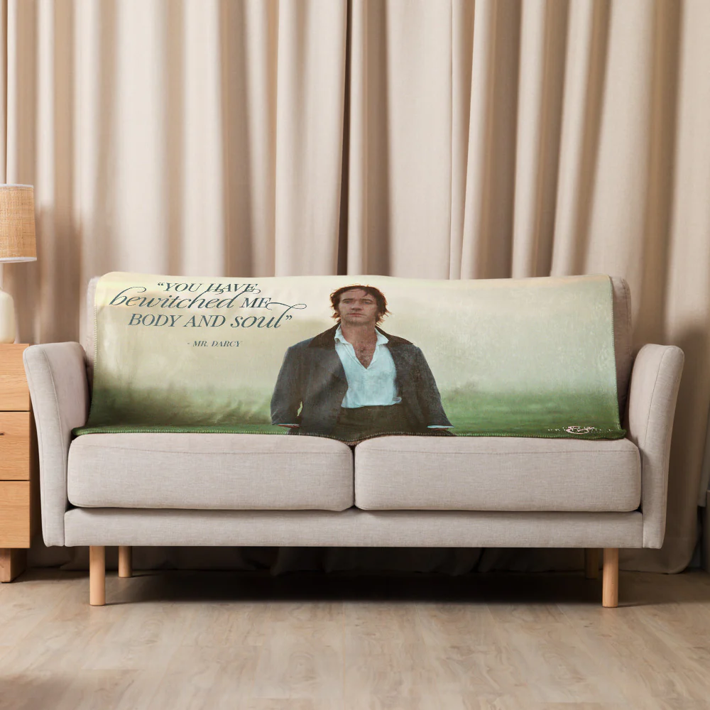 Pride & Prejudice You Have Bewitched Me Sherpa Blanket - Image 4