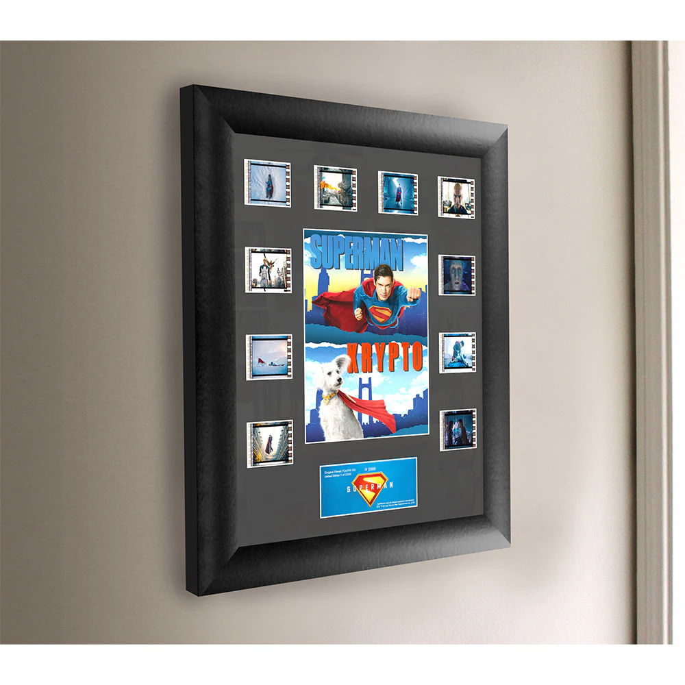 SUPERMAN (2025 Movie) Superman & Krypto FilmCells Mini Montage Framed FilmCells™ Presentation - Image 3