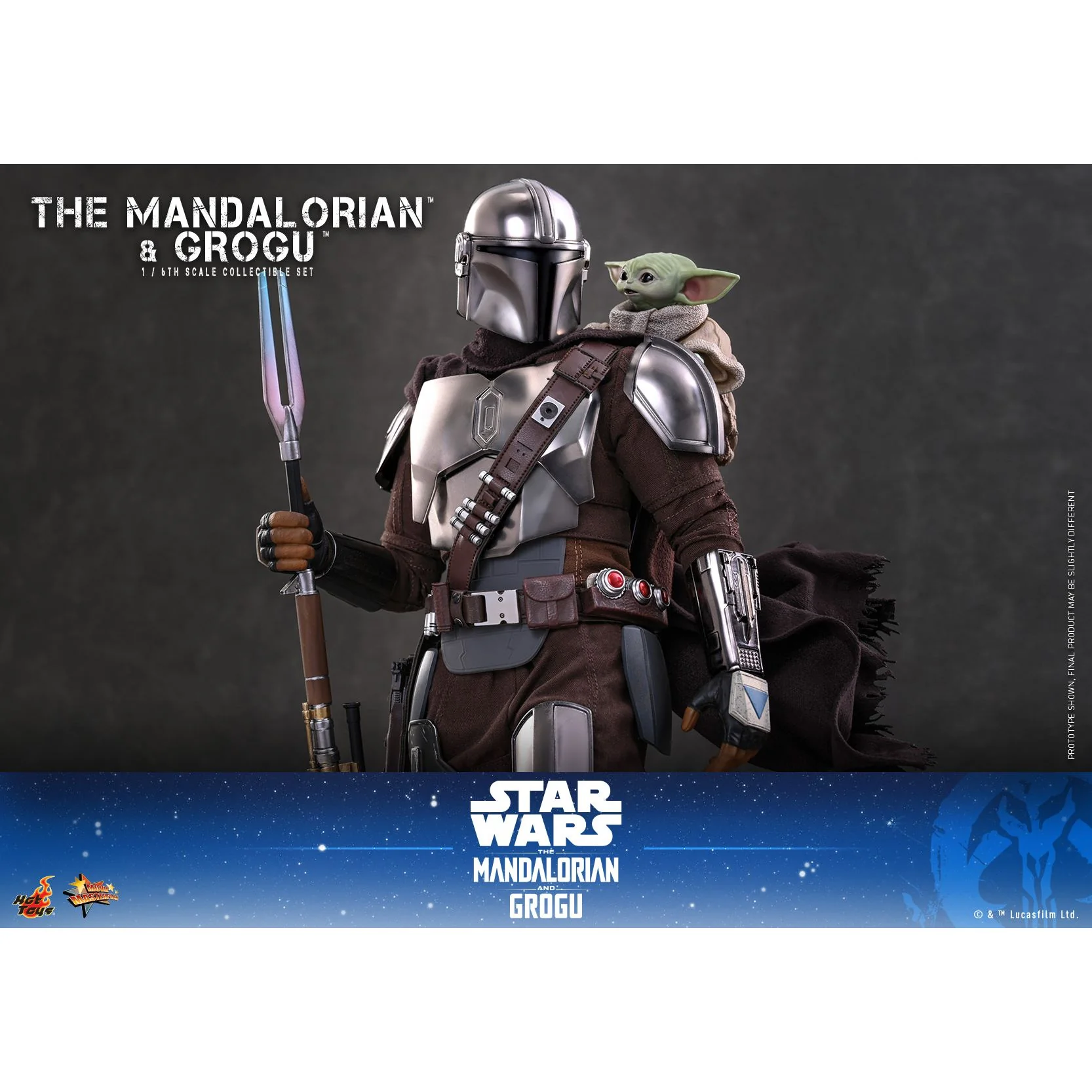 The Mandalorian™ & Grogu™ 1/6th Scale Figure Set - Image 3