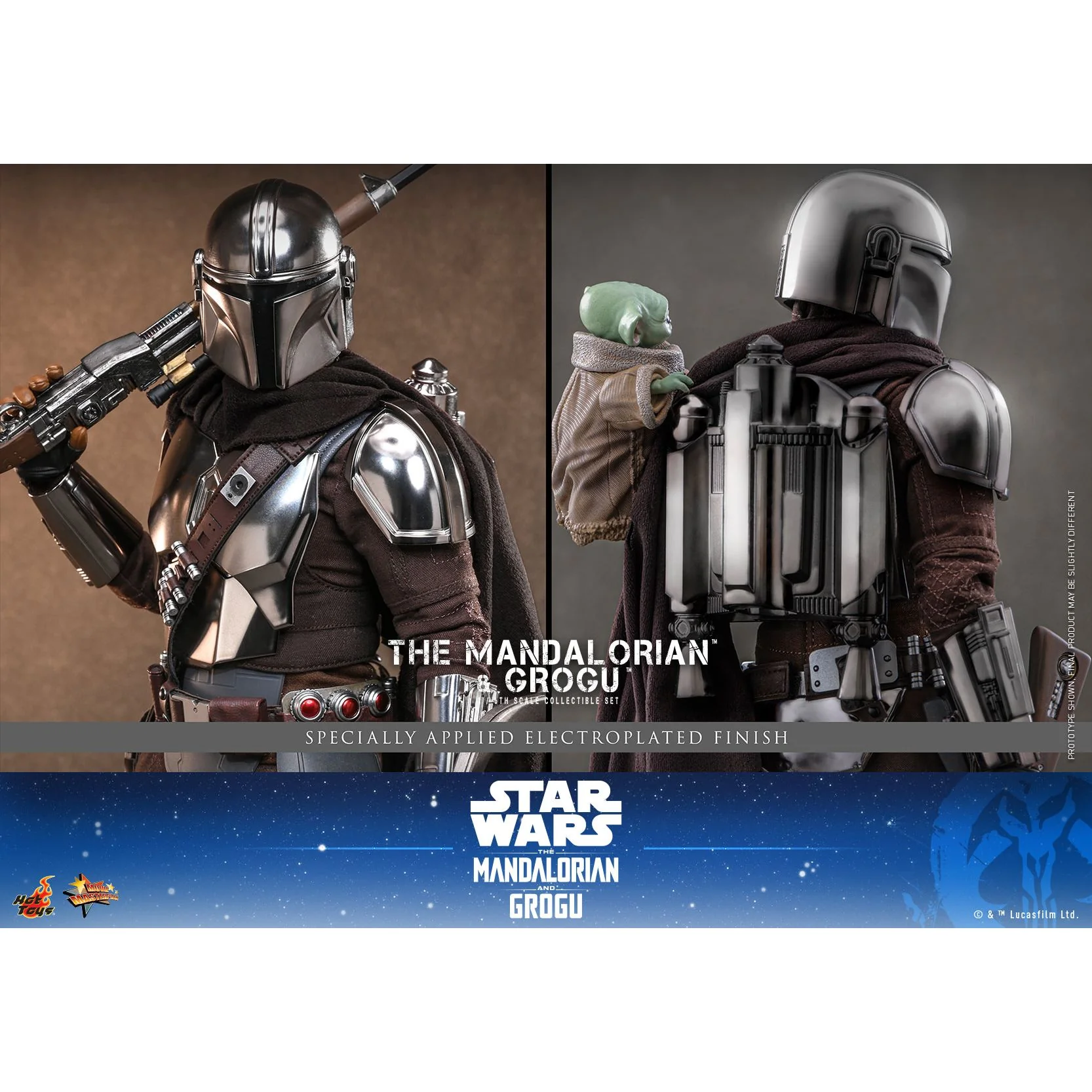 The Mandalorian™ & Grogu™ 1/6th Scale Figure Set - Image 6
