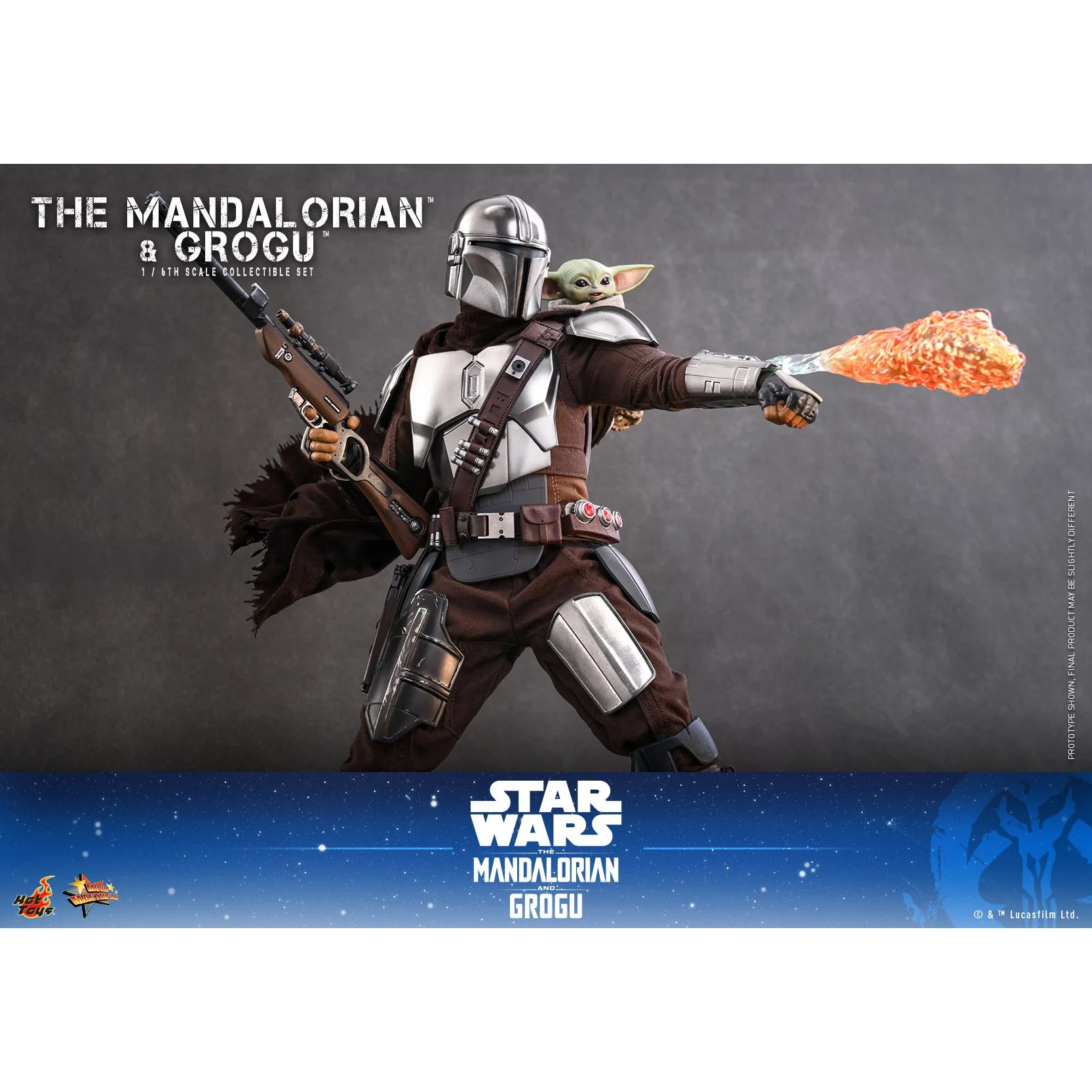 The Mandalorian™ & Grogu™ 1/6th Scale Figure Set - Image 8