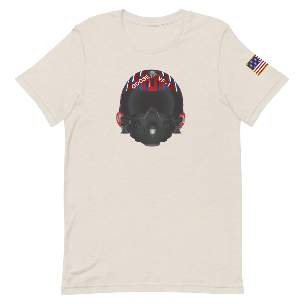 Top Gun Goose Helmet T-Shirt - Image 4
