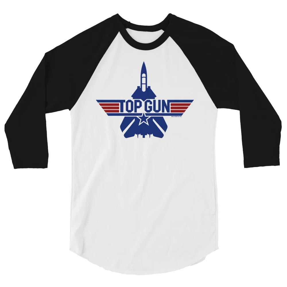 Top Gun Unisex 3/4 Sleeve Raglan T-Shirt - Image 5