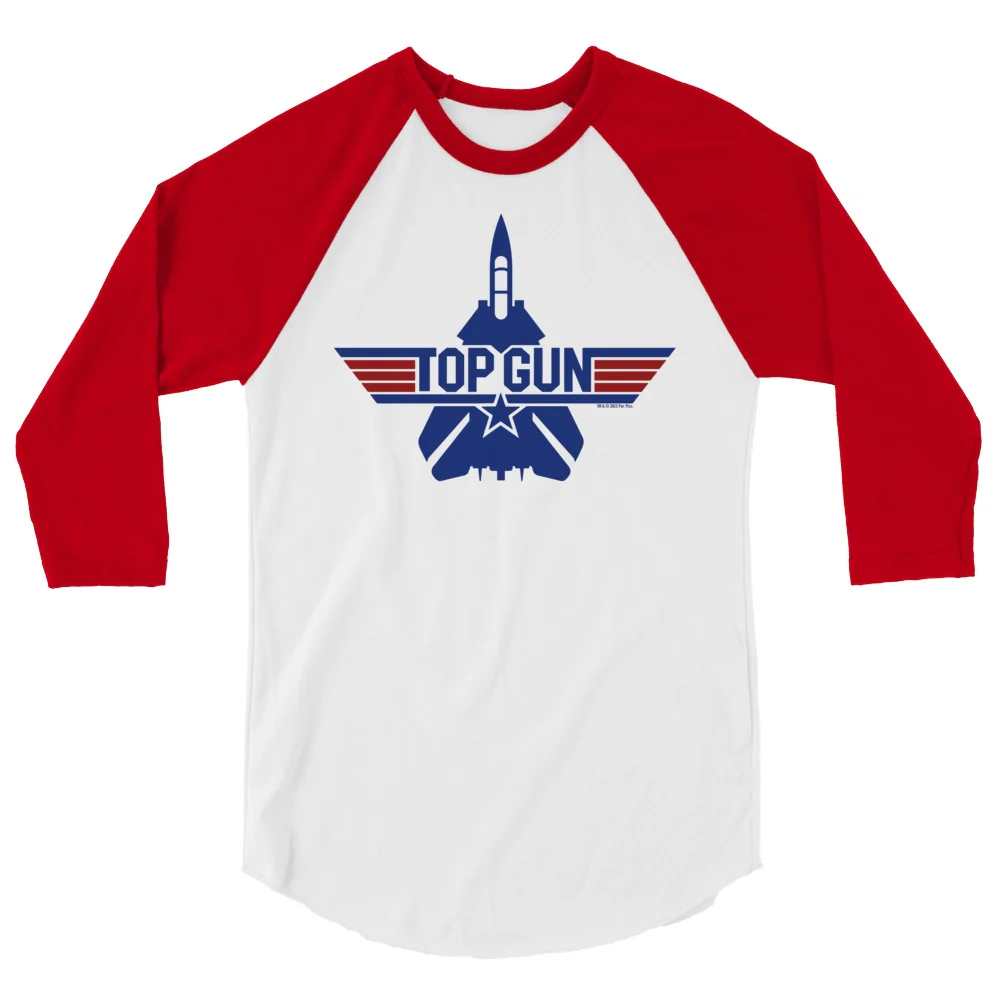 Top Gun Unisex 3/4 Sleeve Raglan T-Shirt - Image 6