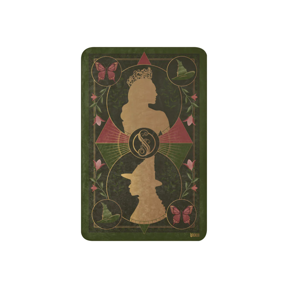 Wicked Enchanted Elements Elphaba & Glinda Sherpa Blanket - Image 5