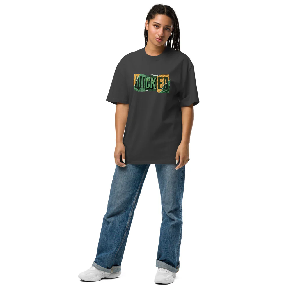Wicked: For Good Beware Oversized Faded T-Shirt - Image 4