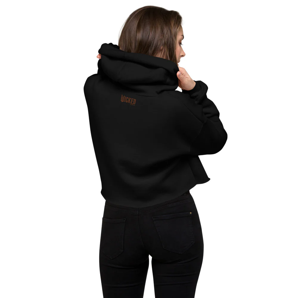 Wicked: For Good Women's Cropped Hoodie "I Feel Wicked" - Image 4