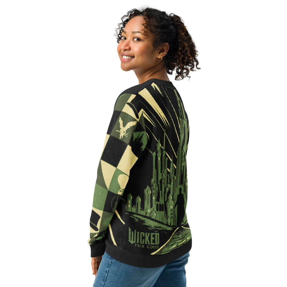 Wicked: For Good Knit Holiday Sweater of Emerald City - Image 4