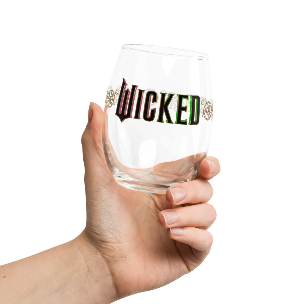 Wicked Logo Stemless Wine Glass - Image 5