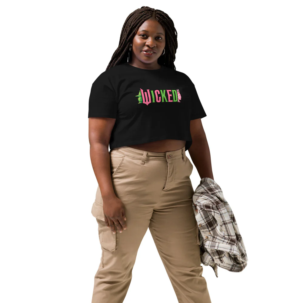 Wicked Logo Women's Cropped T-Shirt - Image 5